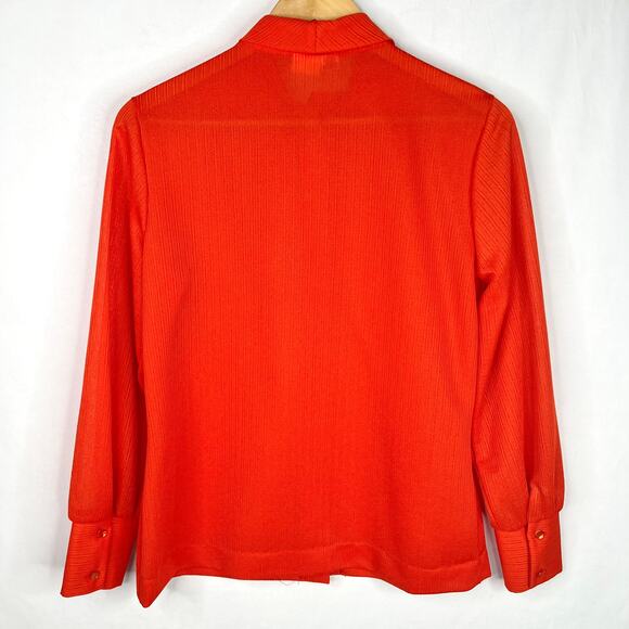Vintage Jami Originals Red Bow Blouse 36/M - Picture 3 of 9